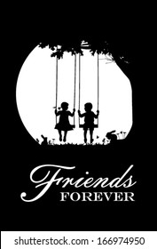 Friends forever, vector