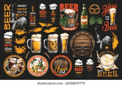 Friends gather at a lively festival to savor various craft beers. The atmosphere is filled with laughter lively conversations and the joy of sharing good times.