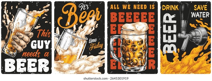 Friends gathered at a local bar to enjoy cold beer on a Friday night. Lively atmosphere with cheerful conversations and laughter filling the air.
