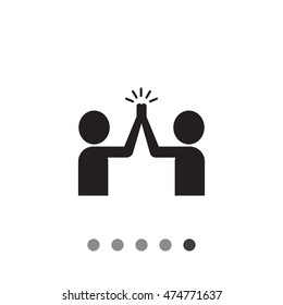 Friends giving high five