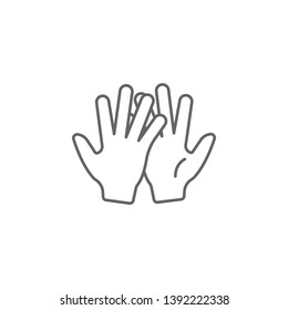 Friends, hands, handshake icon. Element of friendship icon. Thin line icon for website design and development, app development. Premium icon