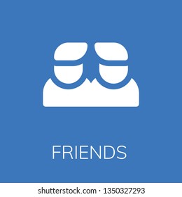  Friends icon. Editable  Friends icon for web or mobile.