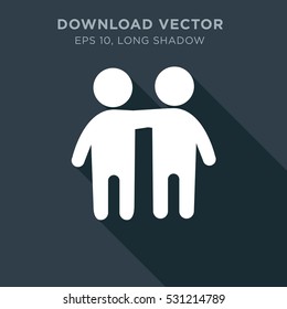 Friends icon illustration isolated vector sign symbol