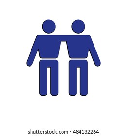 Friends icon Isolated On a White Background