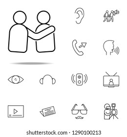 friends icon. Media, Press icons universal set for web and mobile