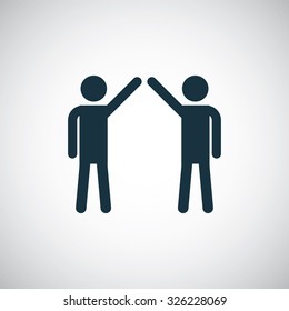 friends icon, on white background
