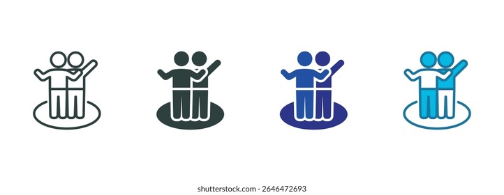 Friends Icon Set Multiple Style Of