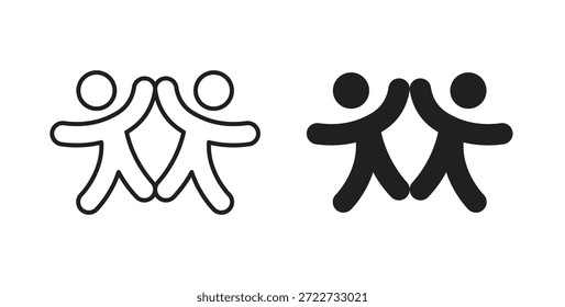 Friends icon symbol. Vector EPS 10. line and glyph icon