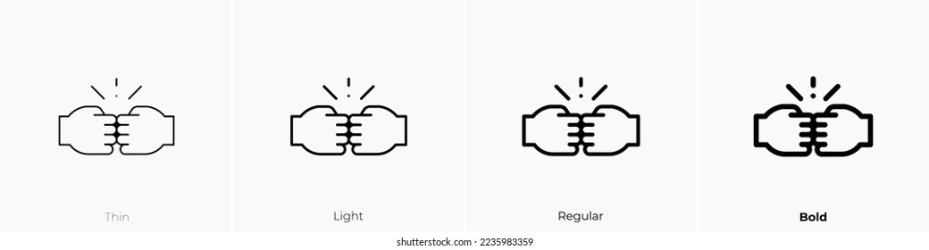 friends icon. Thin, Light Regular And Bold style design isolated on white background