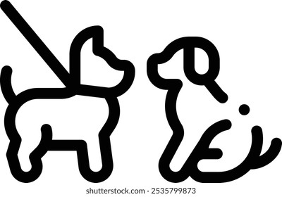 Freunde-Symbol. Design mit dünnen linearen Stilen einzeln auf weißem Hintergrund