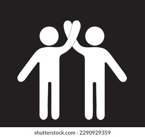 Friends icon vector illustration. Friendship sign. "Best friend" symbol