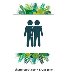Friends icon vector illustration. Friendship sign. "Best friend" symbol