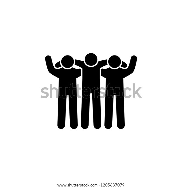 Friends Icon Vector Illustration Isolated On Stock Vector (Royalty Free ...