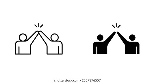 Friends Icon vector. liner and flat style icons set.
