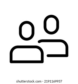 Friends Icon Vector Symbol Design Illustration