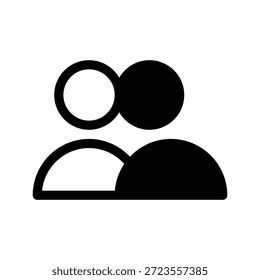Icono de amigos Ilustración de diseño de símbolo de Vector