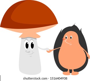 Freunde, Illustration, Vektorgrafik auf weißem Hintergrund.