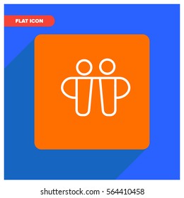 friends line vector icon