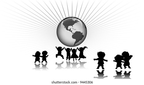 Freunde und Planeten Erde