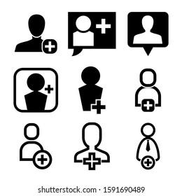 friends request icon isolated sign symbol vector illustration - Collection of high quality black style vector icons
