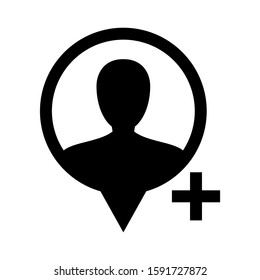 friends request icon isolated sign symbol vector illustration - high quality black style vector icons
