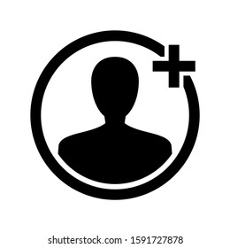 friends request icon isolated sign symbol vector illustration - high quality black style vector icons

