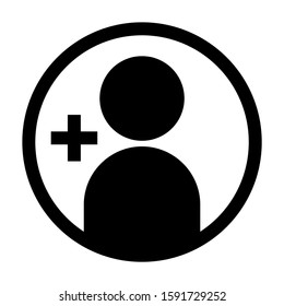 friends request icon isolated sign symbol vector illustration - high quality black style vector icons
