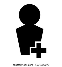 friends request icon isolated sign symbol vector illustration - high quality black style vector icons
