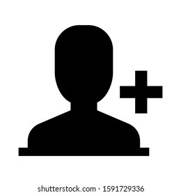 friends request icon isolated sign symbol vector illustration - high quality black style vector icons
