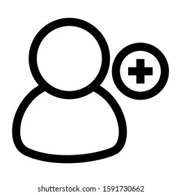 friends request icon isolated sign symbol vector illustration - high quality black style vector icons
