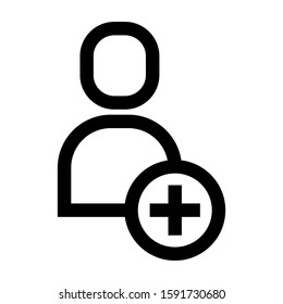 friends request icon isolated sign symbol vector illustration - high quality black style vector icons
