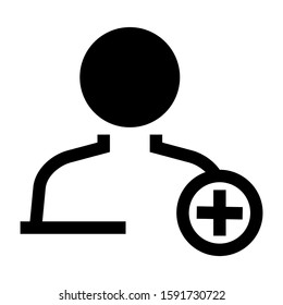 friends request icon isolated sign symbol vector illustration - high quality black style vector icons
