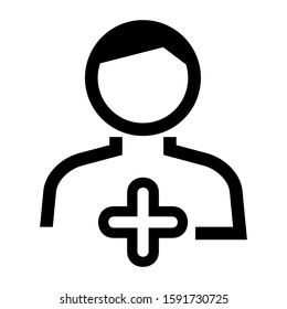 friends request icon isolated sign symbol vector illustration - high quality black style vector icons

