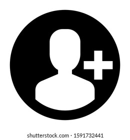 friends request icon isolated sign symbol vector illustration - high quality black style vector icons
