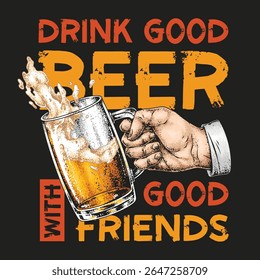 Friends sharing laughter and enjoyment while drinking good beer. The atmosphere is lively reflecting camaraderie and celebration during a casual gathering.
