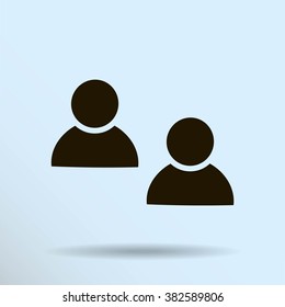 Friends sign icon. Social media symbol.Vector