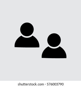 Friends sign icon. Social media symbol.Vector