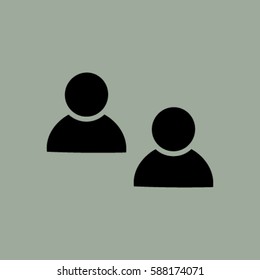 Friends sign icon. Social media symbol.Vector