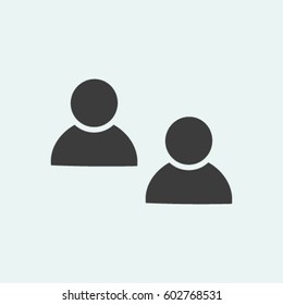 Friends sign icon. Social media symbol.Vector