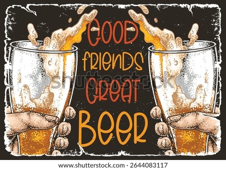 Friends toast with glasses of beer filled to the brim. The atmosphere is lively celebrating camaraderie and the joy of tasting unique brews. A perfect moment for social connection.