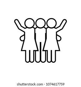 Friends vector icon