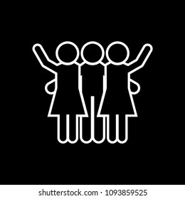 Friends vector icon