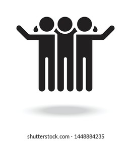 friends vector icon.Relationship Icon.People icon.