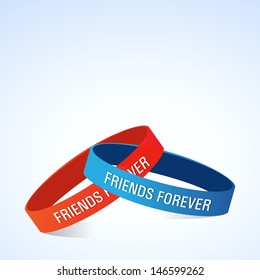 Friendship Bands With Text Friends Forever. 