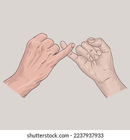 Friendship, Believe and Promise Hand Gestures