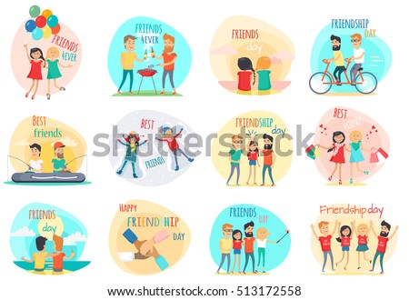 vetor stock de friendship
