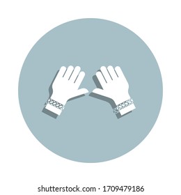 Friendship, bracelet badge icon. Simple glyph, flat vector of friendship icons for ui and ux, website or mobile application
