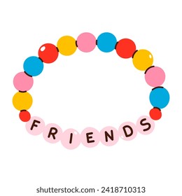 Friendship bracelet, Colorful friendship bracelet, handmade, isolated