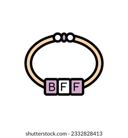Friendship Bracelet Icon Vector Illustration