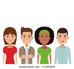 Friendship cartoon design